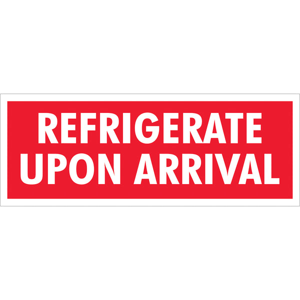Refrigerate Upon Arrival Labels (1.5 x 4) 500/Roll
