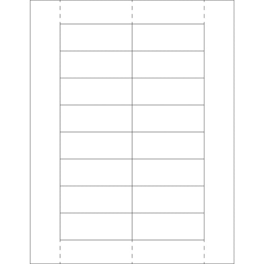 1 1/8 x 3 Plastic Label Holder Insert Cards 800/Case