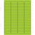 1 15/16 x 1/2" Fluorescent Green Rectangle Laser Labels 8000/Case
