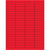 1 15/16 x 1/2" Fluorescent Red Rectangle Laser Labels 8000/Case