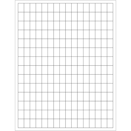 1/2 x 3/4" White Rectangle Laser Labels 22400/Case