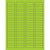1 3/4 x 1/2" Fluorescent Green Rectangle Laser Labels 8000/Case