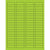 1 3/4 x 1/2" Fluorescent Green Rectangle Laser Labels 8000/Case
