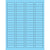 1 3/4 x 1/2" Fluorescent Pastel Blue Rectangle Laser Labels 8000/Case