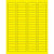 1 3/4 x 1/2" Fluorescent Yellow Rectangle Laser Labels 8000/Case