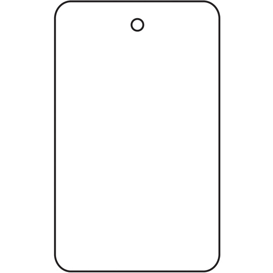 1 3/4 x 2 7/8" White Garment Tags 1000/Case