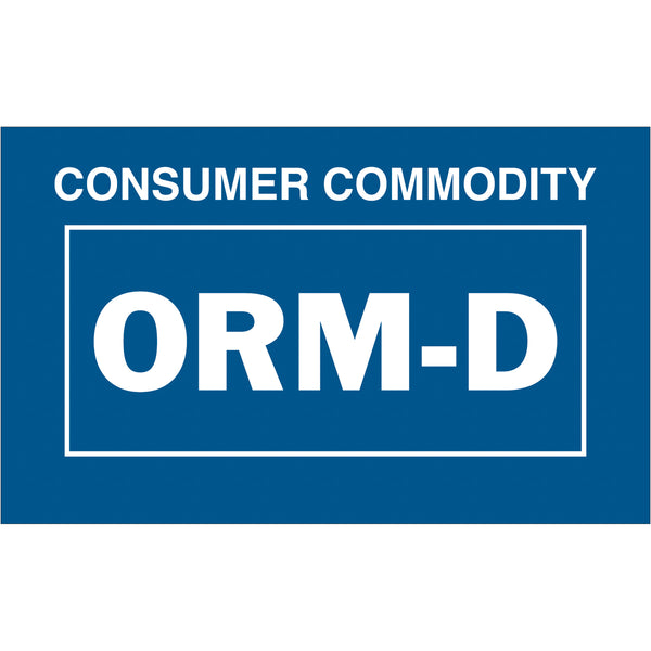 1 3/8 x 2 1/4" - "Consumer Commodity ORM-D" Labels 500/Roll