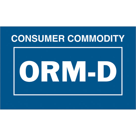 1 3/8 x 2 1/4" - "Consumer Commodity ORM-D" Labels 500/Roll