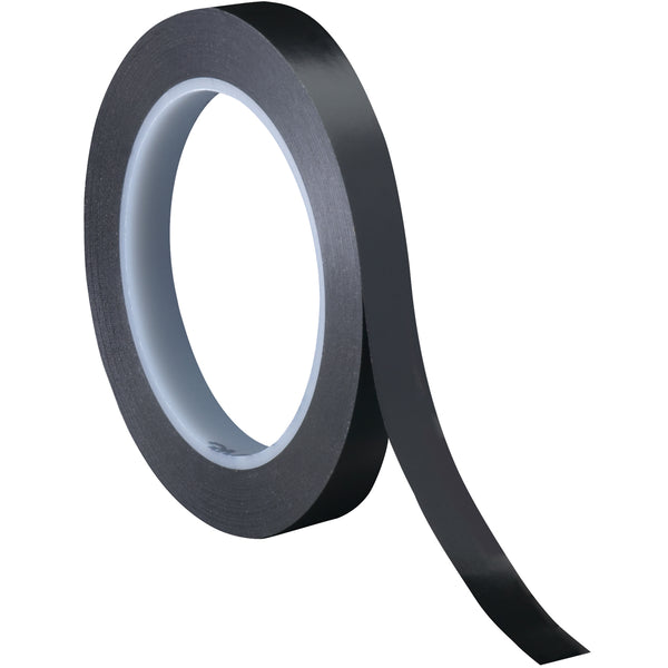 1/4" x 36 yds. Black 3M 471 Vinyl Tape 144/Case
