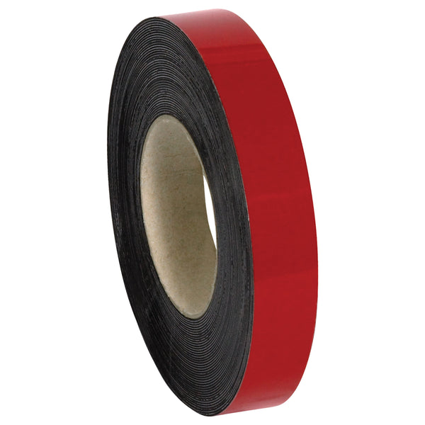 1" x 100 Foot - Red Warehouse Labels - Magnetic Rolls