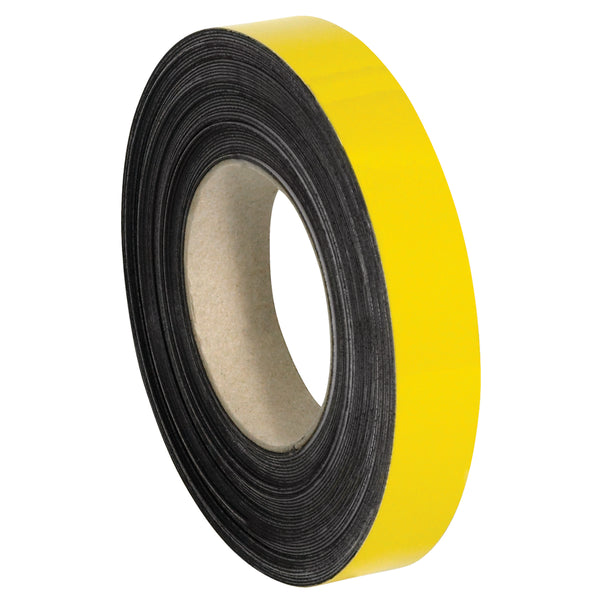 1" x 50 Foot - Yellow Warehouse Labels - Magnetic Rolls