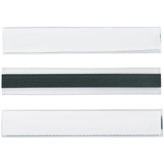 1 x 6 Hol-Dex Magnetic Plastic Label Holders 12/Case
