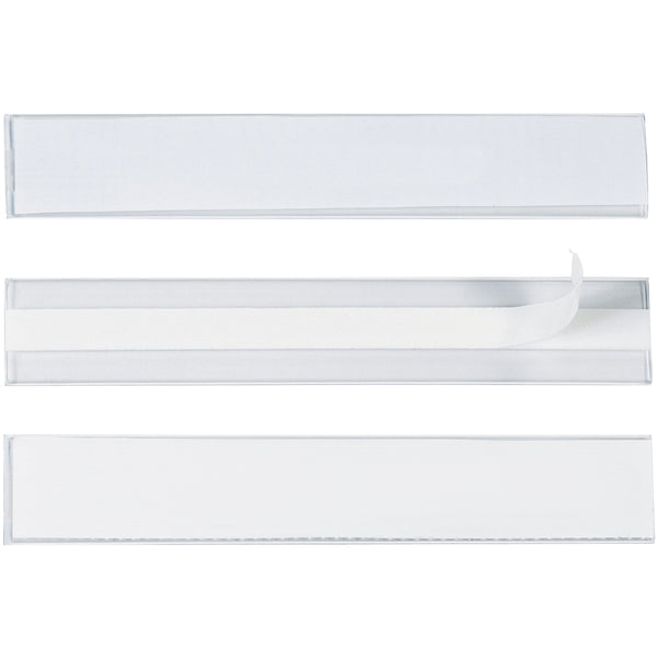 1 x 6 Hol-Dex Self-Adhesive Plastic Label Holders 12/Case