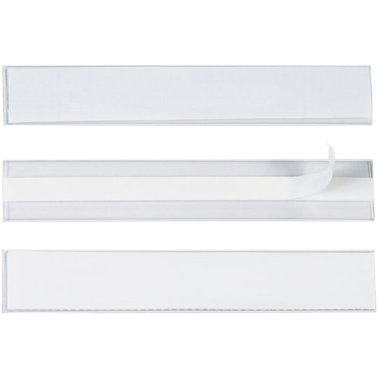 1 x 6 Hol-Dex Self-Adhesive Plastic Label Holders 12/Case