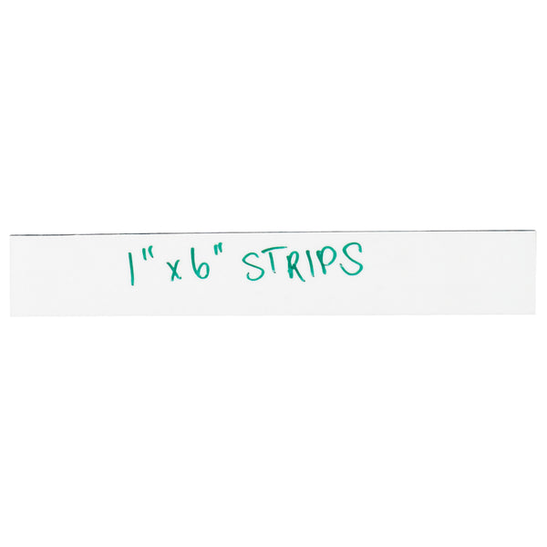 1 x 6 White Warehouse Labels - Magnetic Strips 25/Case