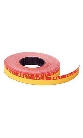 1-Line (3/4 x 3/8) Yellow / Red SALE Price Label 1000/Roll