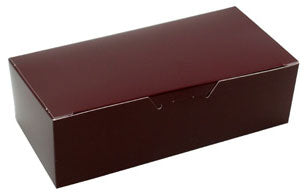 7 x 3-3/8 x 2 (1 lb.) Burgundy 1 Piece Candy Boxes 250/Case