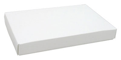 9-5/8 x 6-1/8 x 1-1/8 White 1 lb. Rectangular Candy Box LID 250/Case