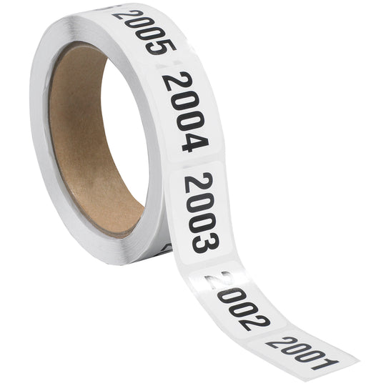 1 x 1 1/2" (2001-2500) Consecutive Numbered Labels 500/Roll