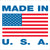1" x 1" - "Made in U.S.A." Labels 500/Roll