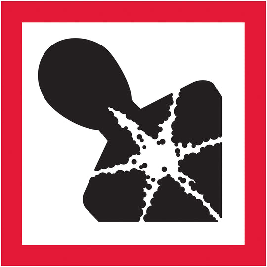 1 x 1" Pictogram - Health Hazard Labels 500/Roll