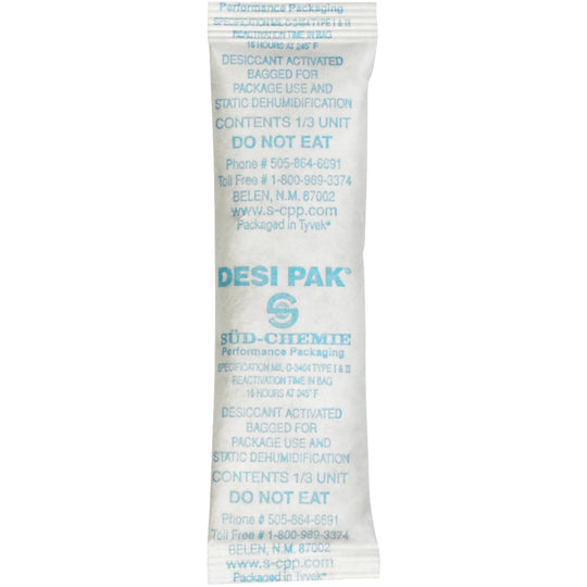 1 x 3 1/2 x 1/4" Tyvek Clay Desiccants - 5 Gallon Pail 700/Pail