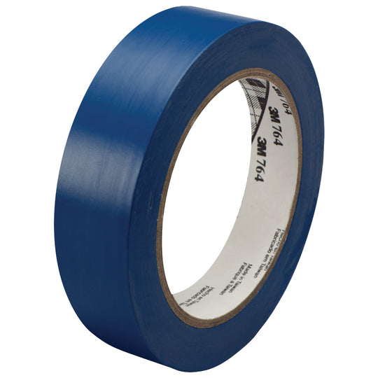 1" x 36 yds. Blue 3M 764 Vinyl Tape 36/Case