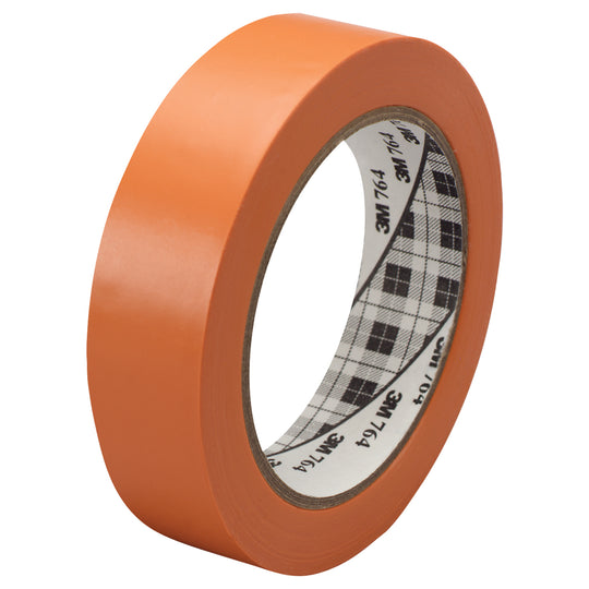 1" x 36 yds. Orange 3M 764 Vinyl Tape 36/Case