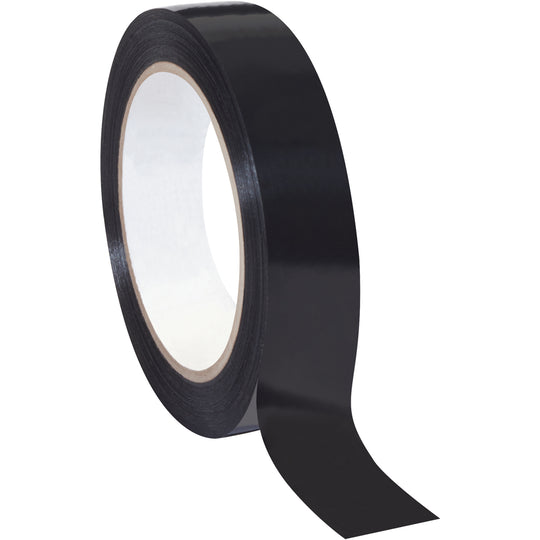 1" x 60 Yard Black Strapping Tape 72/Case