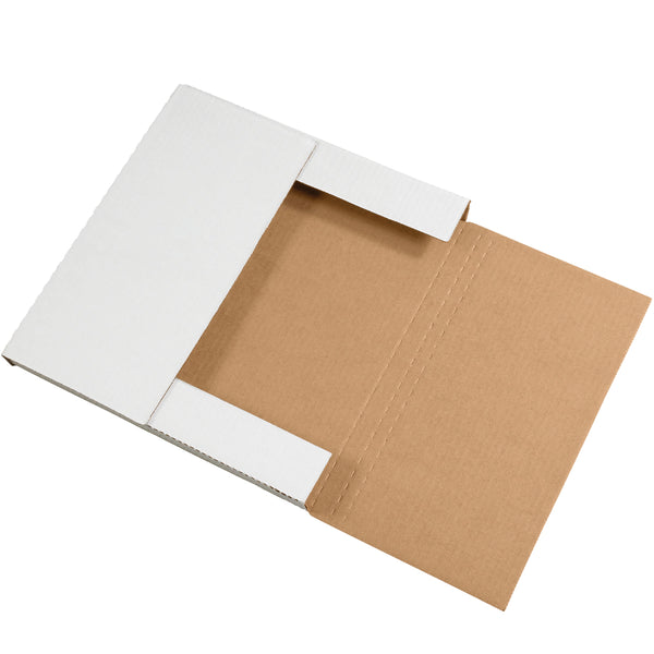 white corrugated boxes