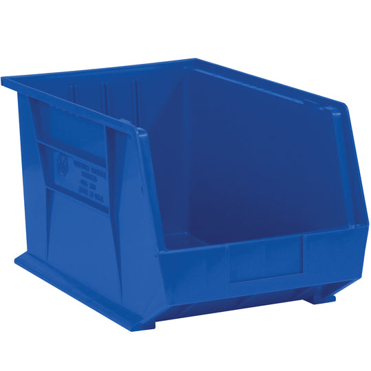 10 3/4 x 8 1/4 x 7 Blue Plastic Bin Boxes 6/Case