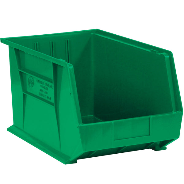 9 1/4 x 6 x 5 Green Plastic Bin Boxes 12/Case