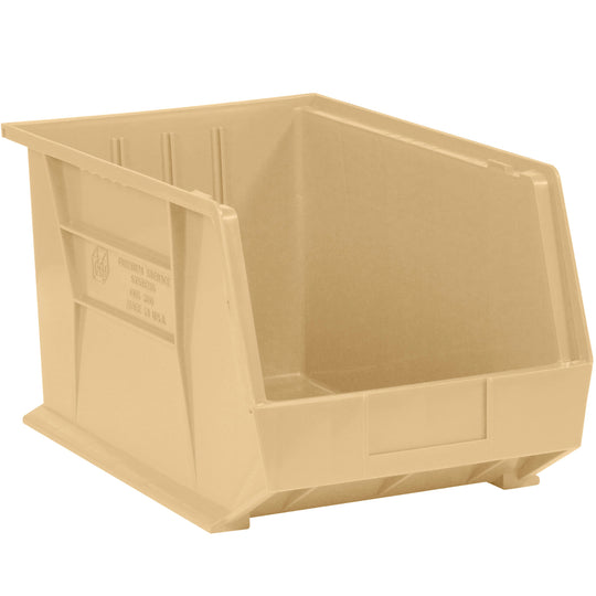 10 3/4 x 8 1/4 x 7 Ivory Plastic Bin Boxes  6/Case