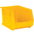 10 3/4 x 8 1/4 x 7 Yellow Plastic Bin Boxes  6/Case