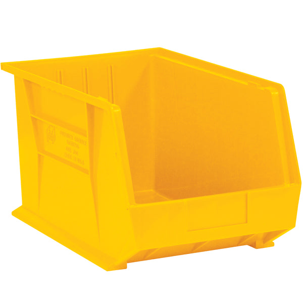 10 3/4 x 8 1/4 x 7 Yellow Plastic Bin Boxes  6/Case