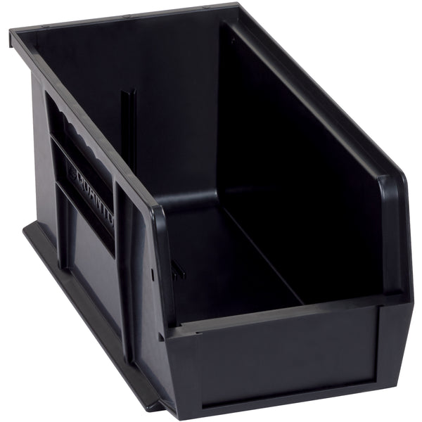 10 7/8 x 5 1/2 x 5 Black Conductive Bin Boxes 12/Case