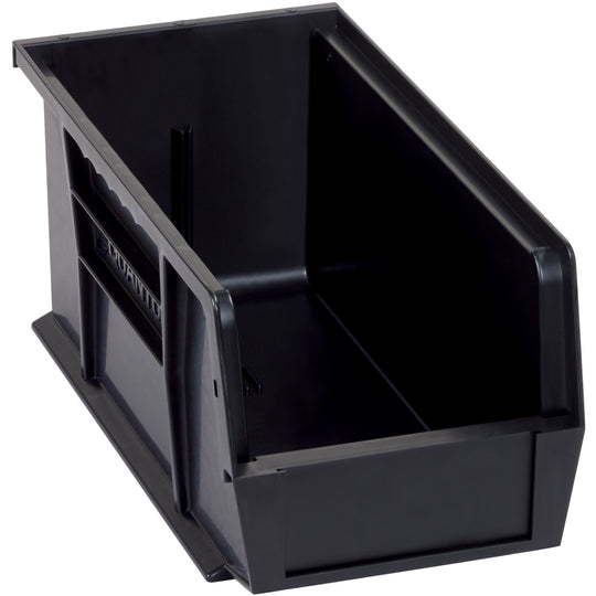 10 7/8 x 5 1/2 x 5 Black Conductive Bin Boxes 12/Case