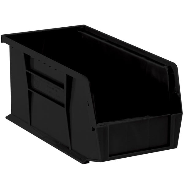 9 1/4 x 6 x 5 Black Plastic Bin Boxes 12/Case