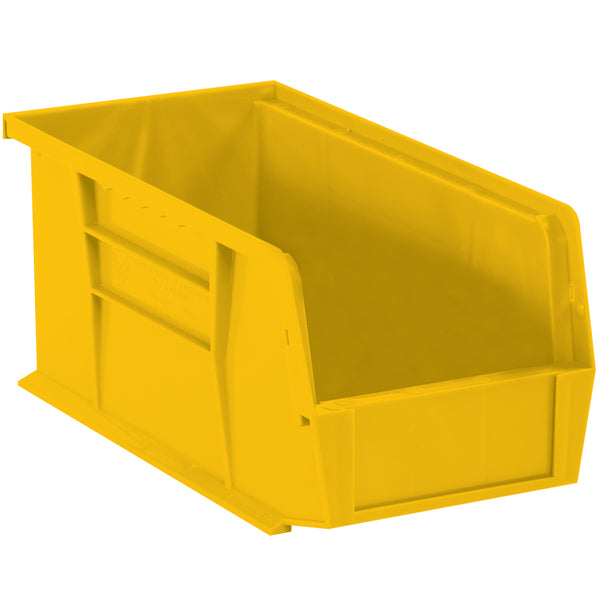 10 7/8 x 4 1/8 x 4 Yellow Plastic Bin Boxes  12/Case