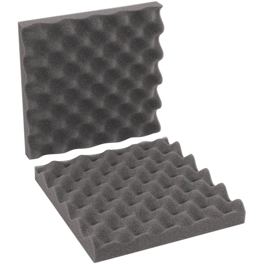 10 x 10 x 2 Charcoal Convoluted Foam Sets 24/Case