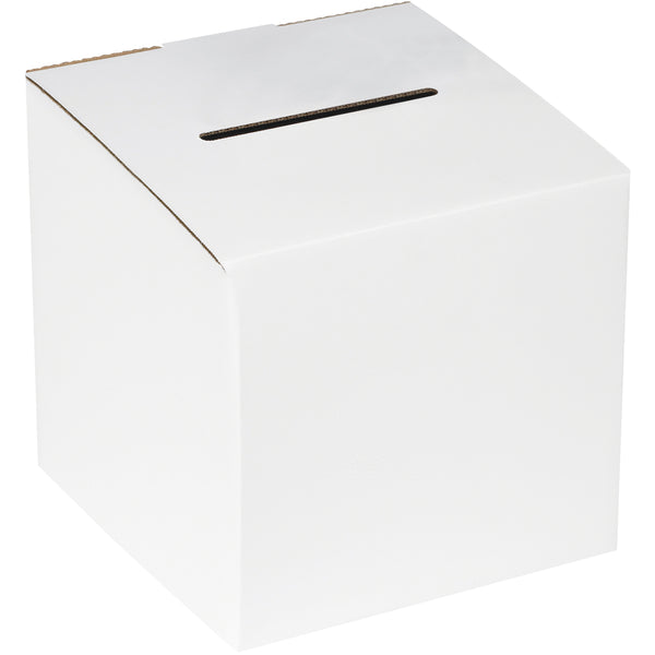 10 x 10 x 9-10 White Ballot Box  10/Bundle