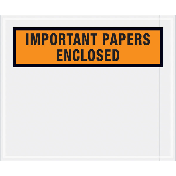 10 x 12 Orange Important Papers Enclosed Envelopes 500/Case
