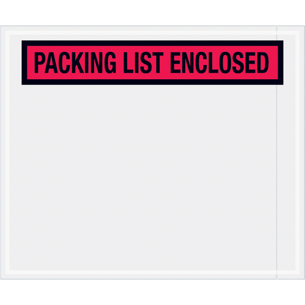 10 x 12 Packing List Envelopes (Panel Face) - RED 500/Case