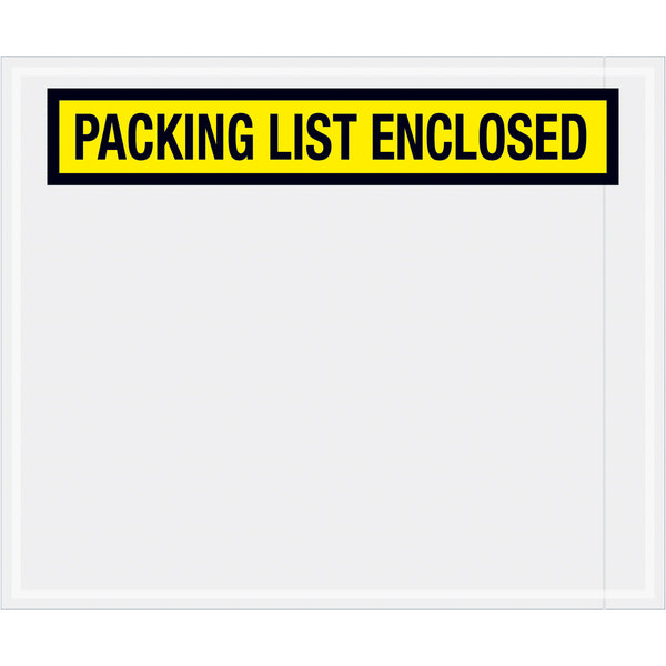 10 x 12 Packing List Envelopes (Panel Face) - YELLOW 500/Case