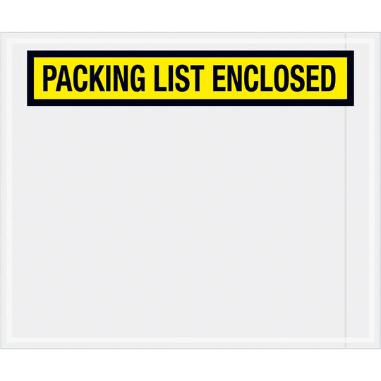 10 x 12 Packing List Envelopes (Panel Face) - YELLOW 500/Case