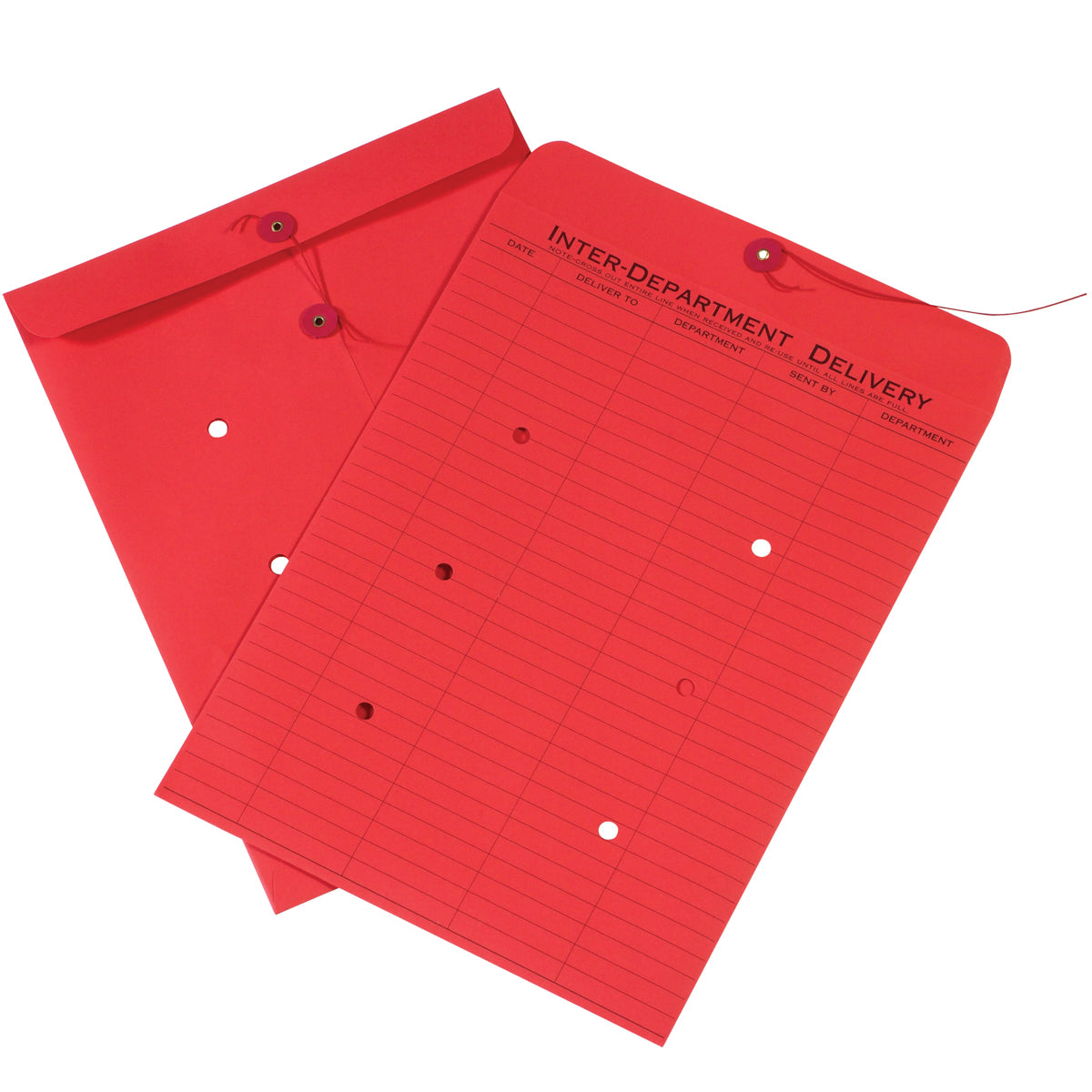 10 x 13 Red Inter-Department Envelopes