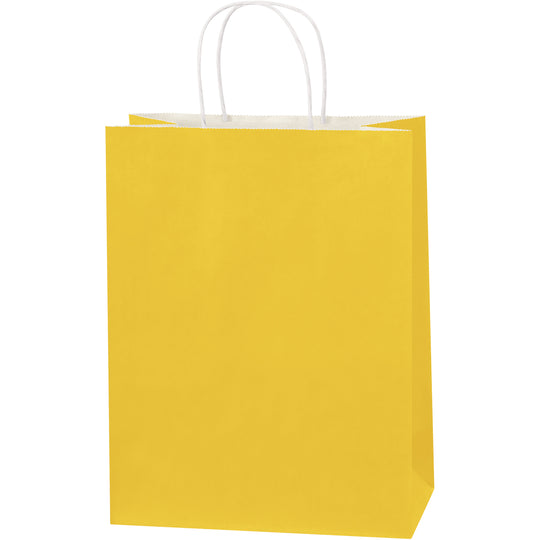 10 x 5 x 13 Buttercup Tinted Shopping Bags 250/Case