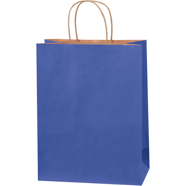 10 x 5 x 13 Parade Blue Shopping Bags w/ Handles 250/Case