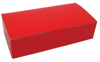 10 x 5 x 2-7/16 (3 lb.) Red 1 Piece Candy Boxes 100/Case