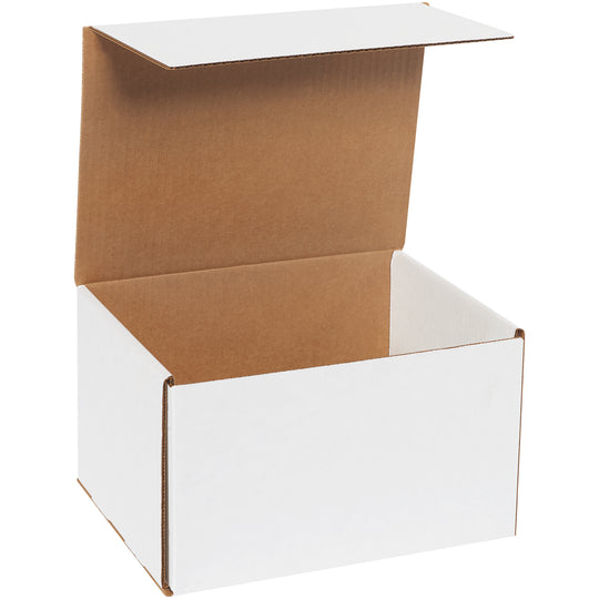 10 x 8 x 6 White Corrugated Mailers 50/Bundle